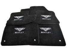 Floor Mats For Bentley Continental GT Premium Black Carpets Set With Emblem LHD  picture