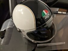 AGV Legends X3000 Retro Full-Face Motorcycle Helmet (Black/White) M/L  picture