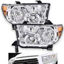 Fit For Toyota 07-13 Tundra 08-17 Sequoia Clear Headlights Head Lamps Left+Right picture