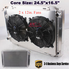 3Row Aluminum Radiator Shroud Fan for 79-93 Ford Mustang Foxbody 5.0L 2.3L AT/MT picture