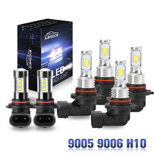 For Chevy Silverado 1500 2500HD 2004-2006 LED Headlight+Fog Light Bulbs Combo picture