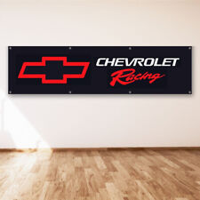 Chevrolet Racing 2x8 ft Banner Corvette Camaro Chevy Flag Car Truck Sign picture