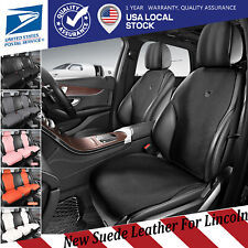For Dodge Charger Challenger Suede Leather Car Seat Cover Full Set/Front Cushion picture
