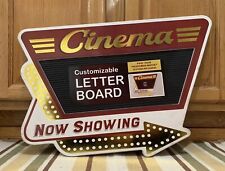 Cinema Theater Now Showing Letter Board Movie Reels Home Wall Decor Film DVD picture