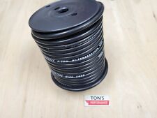 Ton's 8mm BLACK silicone SOLID WIRE CORE SPARK PLUG WIRE 0 ohms/ft 100 feet roll picture
