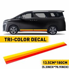 Classic Retro Style Tri-Color Stripe Decal Sticker Side skirt For Toyota/Lexus A picture