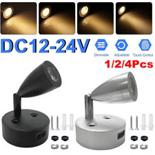 12V-24V Interior LED Spot Reading Light RV Boat Camper Bedside Dimmable Lamp USB picture