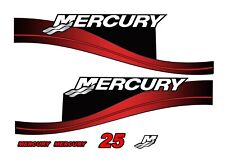 Mercury 25 hp Outboard Reproduction Decals Sticker Set 808499A00 picture