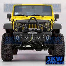 Stubby Stinger Front Bumper+Winch Plate+OE Fog Light Hole for 07-18 Jeep Wrangle picture