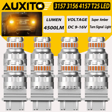 8x AUXITO Yellow Amber 3157 LED DR Turn Signal Parking Light Blinker Corner Bulb picture