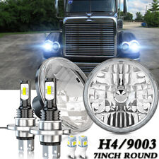 Fit Freightliner Coronado 2001-2016 Century Class Pair 7'' Round LED Headlights picture