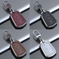 6 Buttons Alloy Leather Car Key Fob Case Cover For Cadillac ESCALADE ESV 2015-19 picture