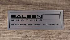 Oem Saleen mustang metal emblem rare only one available anywhere picture