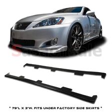 [SASA] Fit for 06-13 Lexus IS250 IS350 ISF PU Side Skirt Lip Splitter Body Kits picture