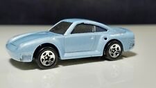 Hot Wheels Porsche 959 Vintage Blue / Tinted Windows / Metal Base Solid Spoiler picture