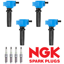 4 Performance Ignition Coil & NGK Platinum Spark Plug for 12-18 Ford Focus UF670 picture