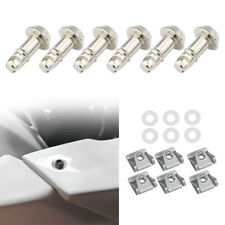 6 PCS 17mm Race Fasteners Quick Release Fit For Yamaha R1 R6 Silver picture