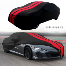 For Honda NSX NSX-R Red/Black Full Car Cover Satin Stretch Indoor Dust Proof A+ picture