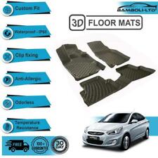 3D Floor Mats Liner Interior Protector Fit for Hyundai Accent Blue picture