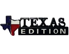 1Pc Texas Edition Star Sate Flag Emblem  Fender Side Door Logo Universal Black picture