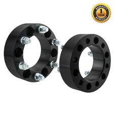 2pcs 2 inch 6x5.5 to 6x5.5 For Chevy & GMC Black Wheel Spacers 14x1.5 studs picture