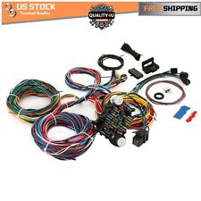 12 Circuit EZ Wiring Harness Hot Rod with Color Wires picture