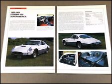 Ferrari 400 Superamerica Car Review Print Article with Specs 1960 1961 1964 P170 picture