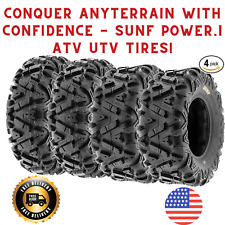 4pcs ATV/UTV Tires 25x8-12 25x10-12 All Terrain AT 6 Ply Rated 25x8x12 25x10-12 picture