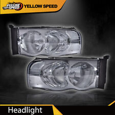 Smoke/chrome Headlights Left & Right Fit For 2002-2005 Dodge Ram 1500 2500 3500 picture