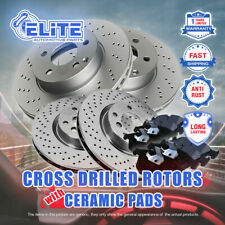 F+R Drilled Rotors & Ceramic Pads for 2011-2016 BMW 535i / 535i xDrive R 345mm picture