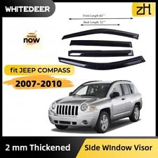 Fits 07-16 Jeep Compass Side Window Visor Sun Rain Deflector Guard 2mm Thickened picture