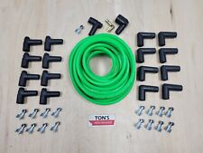 Ton's 8mm Universal Silicone 8mm Spark Plug Wire Kit Set Wires v8 Hot Lime HEI picture