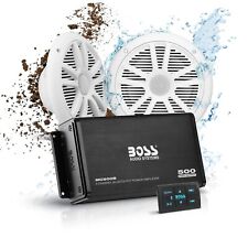 BOSS Audio Systems ASK902B.6 Marine 6.5” Speakers & 4 Ch Amp - Bluetooth Remote picture
