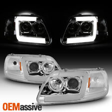 Fits 97-03 Ford F150 / 97-02 Expedition LED Light Bar Projector Headlights picture