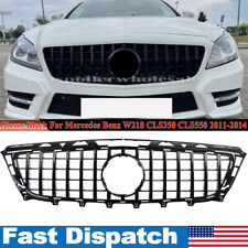 Glossy Black GT R Front Grille Grill For Mercedes Benz CLS Class W218 2011-2014 picture