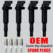 4X OEM Ignition Coil & 4X Iridium Spark Plug for 120i 320i 328i 428i X1 X3 UF592 picture