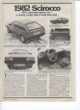 1982  VOLKSWAGEN SCIROCCO  Article VW picture