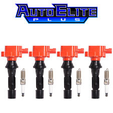 For 2006-2013 Mazda 3 CX-7 Racing Set of 4  ignition coil + Platinum Spark Plug picture