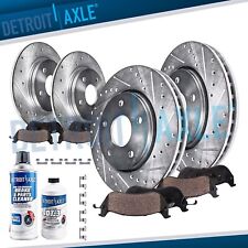 Front Rear Drilled Slotted Rotors Ceramic Brake Pads for 2004 Pontiac Grand Prix picture