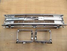 Fit For Toyota Pickup 1989-91 2WD Fully Chrome Grille Light Case Bezel W/ clips picture