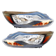 Car Headlight Assembly for 2012-2014 Ford Focus,Clear Lens, 1 Pair Headlamps picture