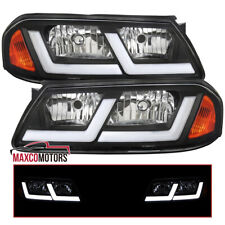 Fits 2000-2005 Chevy Impala LED Tube Lamps Black Headlights Left+Right 00-05 picture