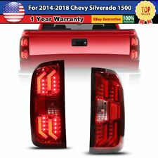 For 2014-2018 Chevy Silverado 1500 2500HD 3500HD Red Lens Tail Lights Brake Lamp picture
