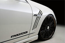 MAZDA 3 5 7 RX7 RX8 Miata Mazdaspeed Racing Decal sticker emblem logo BLACK Pair picture
