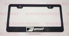 3D F Sport Carbon Fiber Style Finished License Plate Frame Rust Free picture
