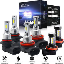 High Power Lamp Plug&Play LED Headlight High Lo Beam Fog Light Bulbs 6000K White picture