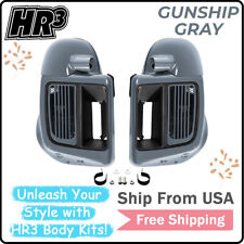 Lower Vented Leg Fairings Water-Cooled Fit For CVO Street Glide 18 Gunship Gray picture