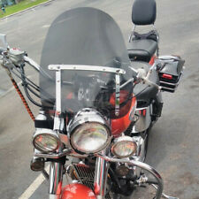 Smoke Tinted Motorcycle Windshield Universal for Harley Yamaha 19