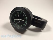 Black Universal 7/8'' 1'' Cruiser Handle Bar Mount Clock Watch For Motorcycle  picture