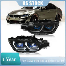 Pair Full LED Headlight For BMW 3 Series F30 F31 2013-2019 Front Lamps Assembly picture